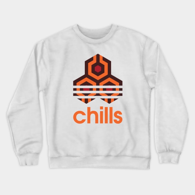 chills sports stripes pattern-classic horror parody Crewneck Sweatshirt by ntesign